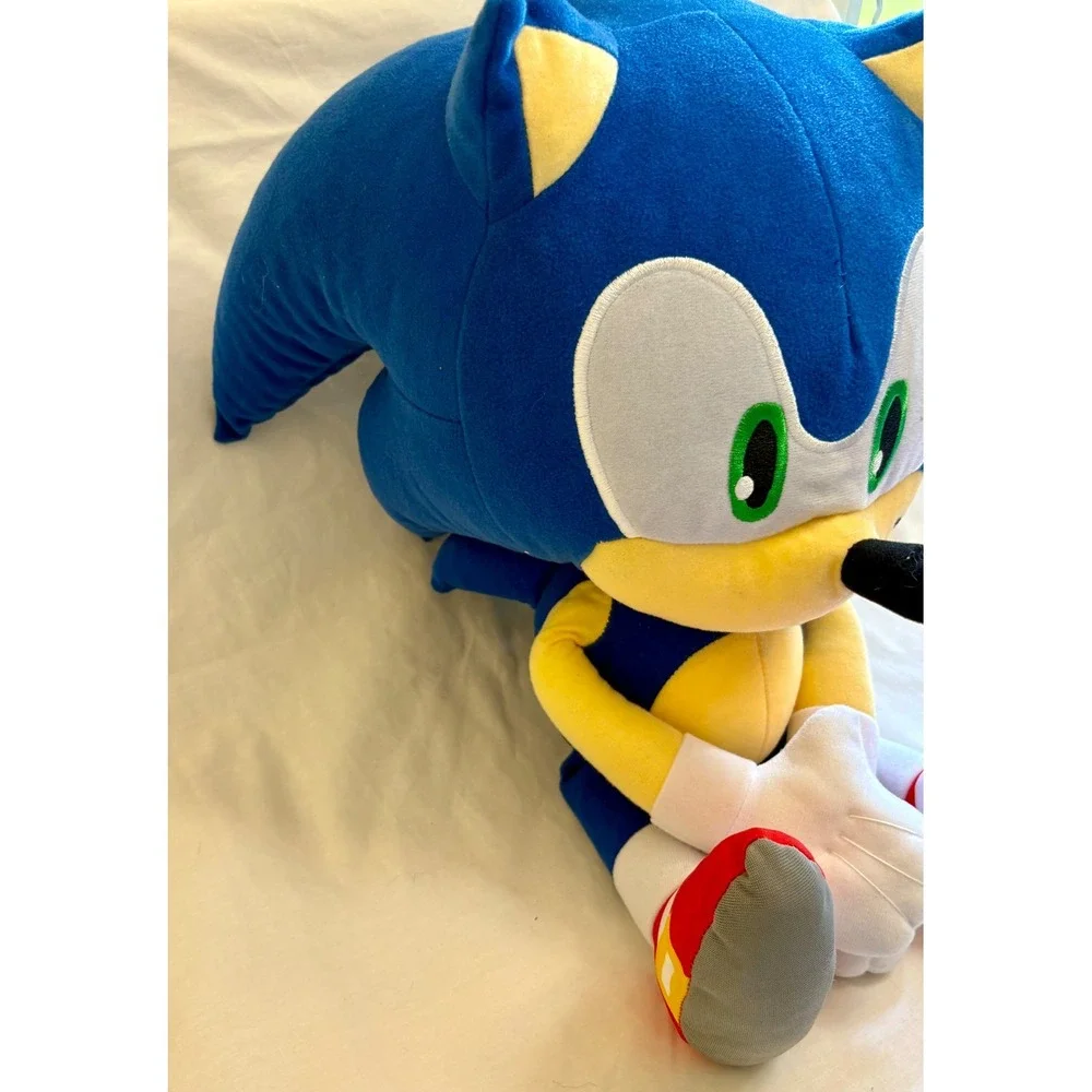Sonic the Hedgehog Plush Toy Factory SEGA Blue Stuffed Animal Large Head 18 Inch